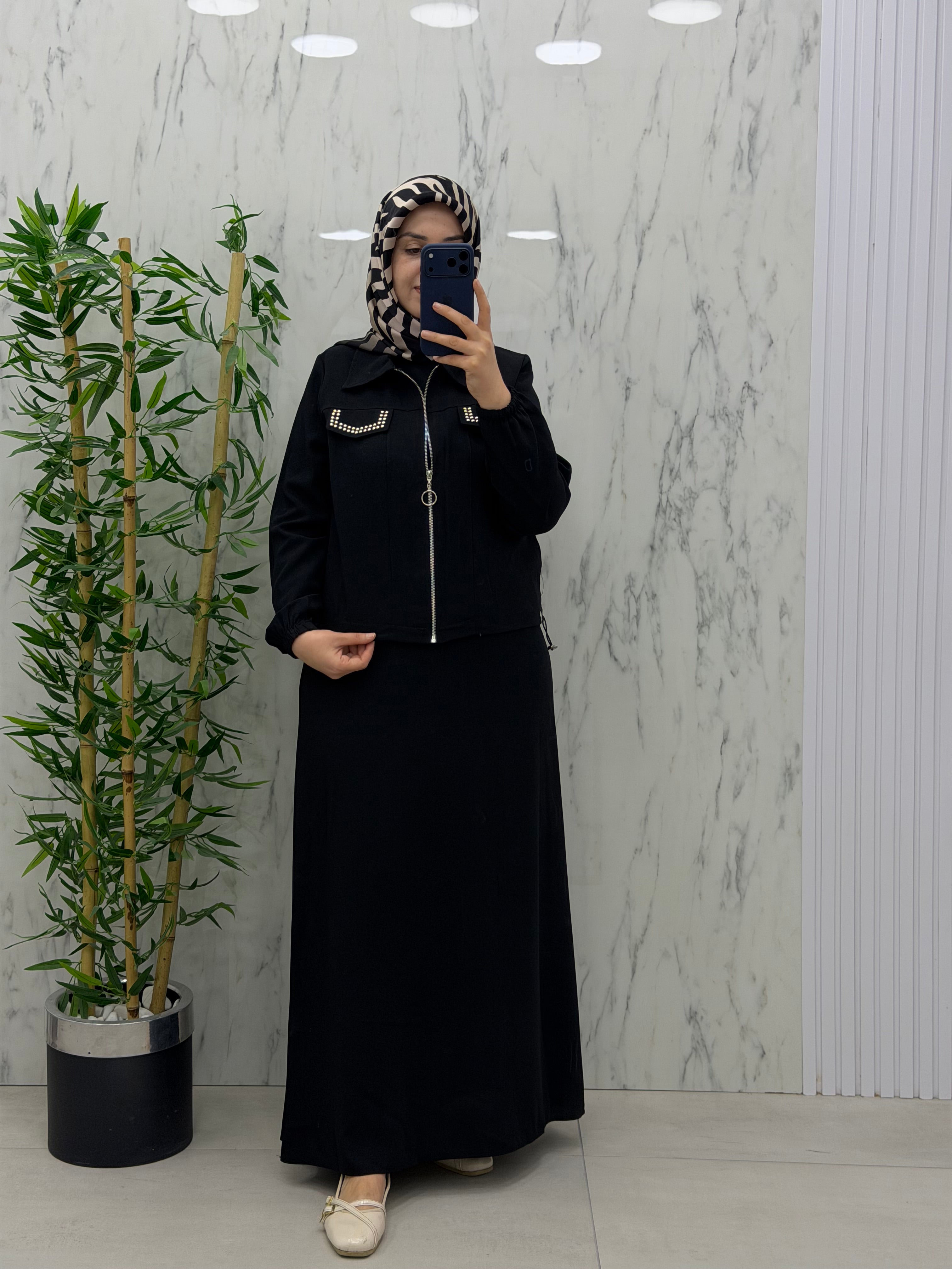 ECE TRİKO CEKETLİ ELBİSE TAKIM