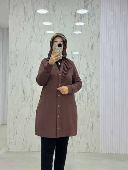 KADO ŞİFON KOMBİNLİ HIRKA (251256)