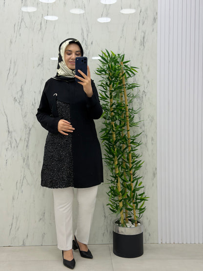 MODA İLDEM PUL PAYET TUNİK(2201)