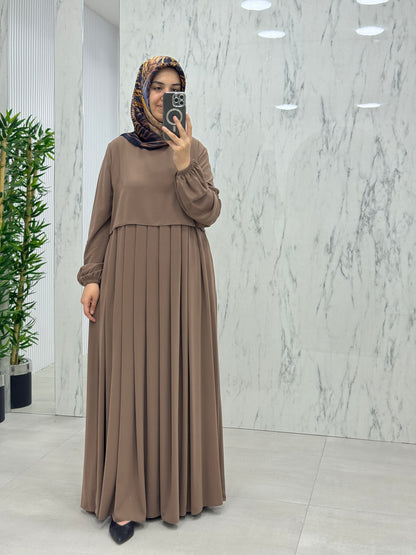 MUSAB PELERİNLİ ELBİSE/FERACE (8610)