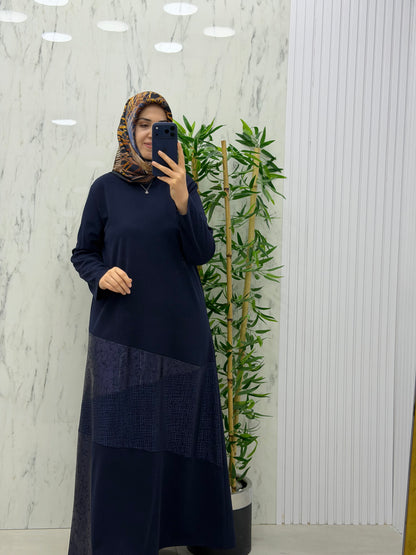 NİHAL SADE ŞIK ELBİSE(7409)