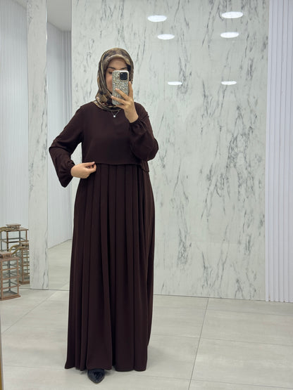 MUSAB PELERİNLİ ELBİSE/FERACE (8610)