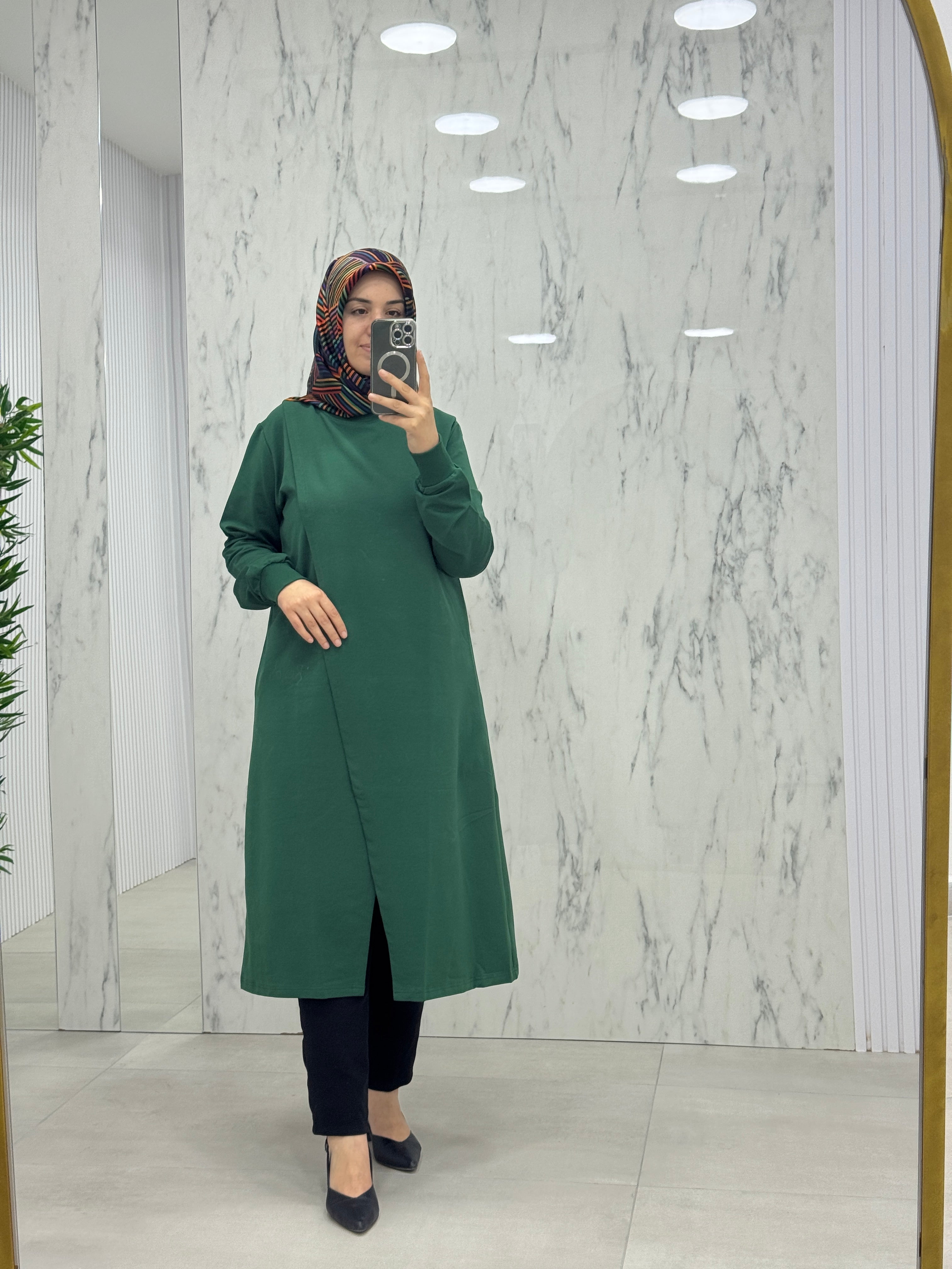 AYŞE AKAY ÇAPRAZ KESİM PENYE TUNİK