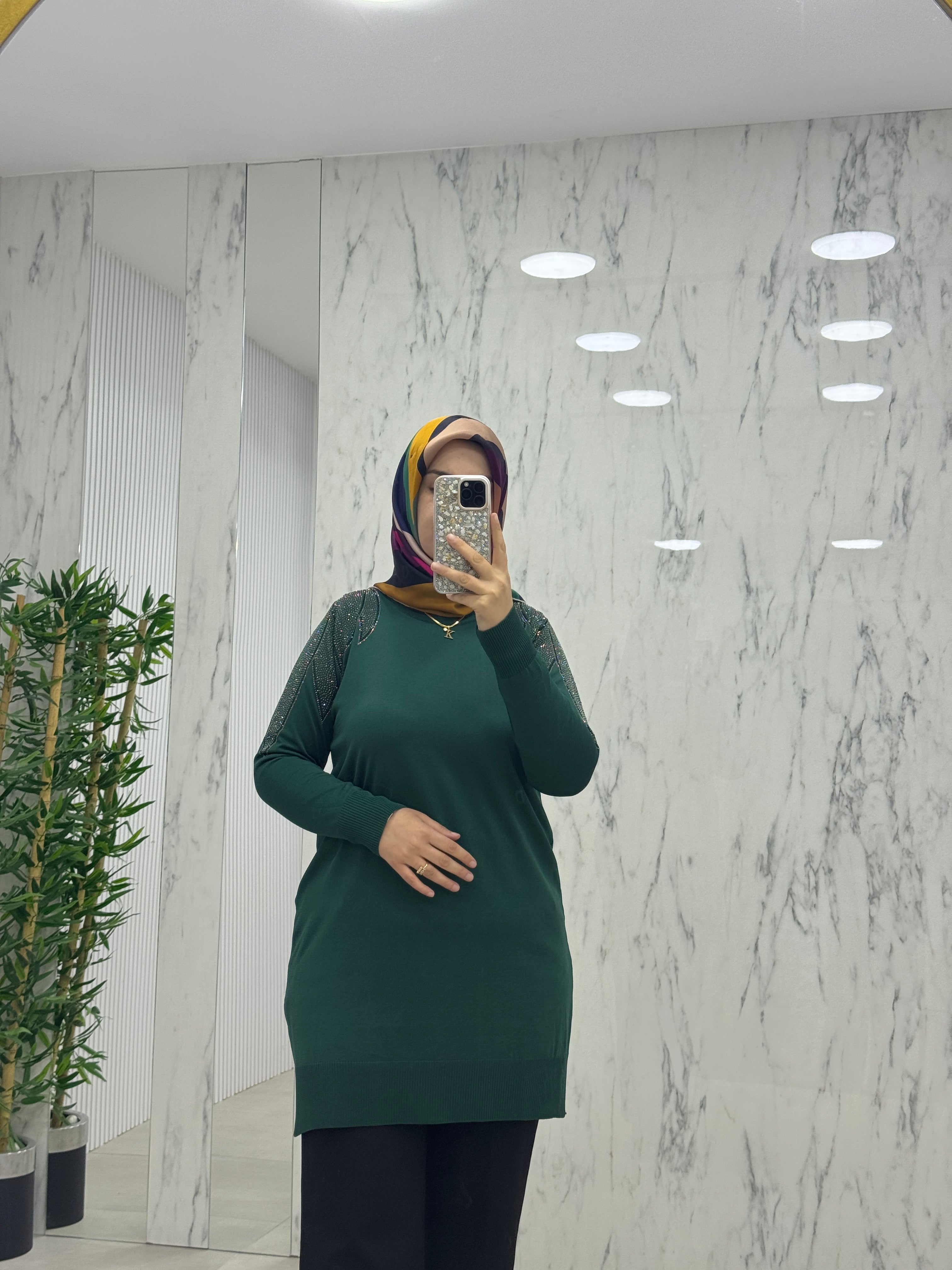 KADO OMUZU TAŞLI TUNİK (2725012)