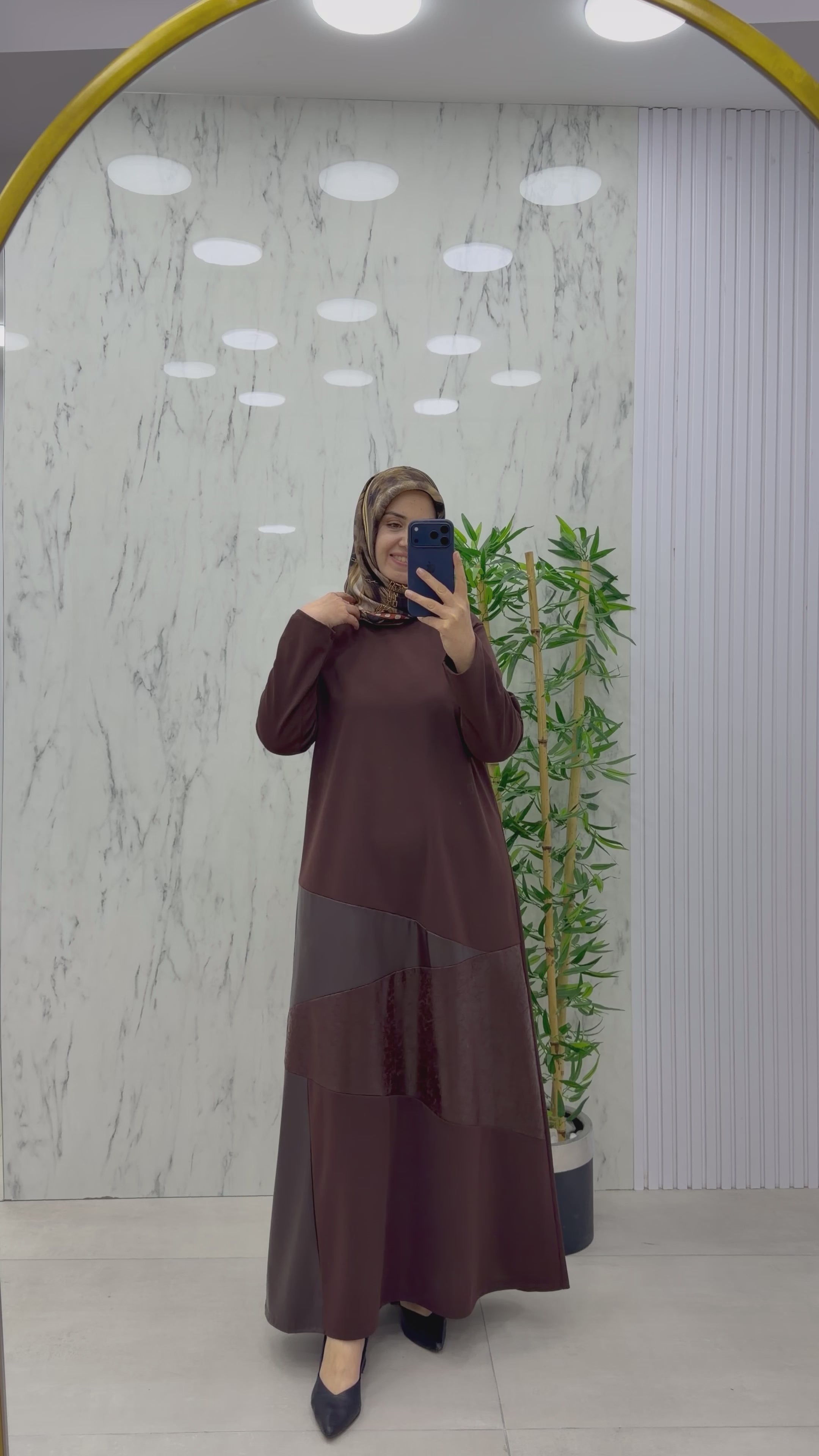 Videoyu yükle: NİHAL SADE ŞIK ELBİSE(7409)